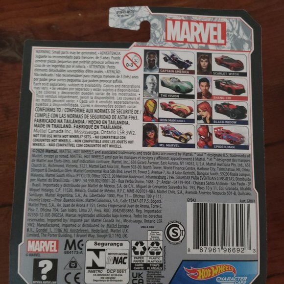 Hot Wheels Marvel Iron Man Black Widow Ms. Marvel - Picture 5 of 10